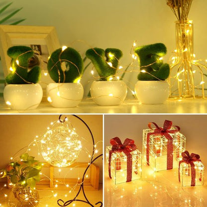 Kolpop 12 Pack LED Fairy Lights - Battery Operated Mini Twinkle String Lights | Waterproof for Christmas & Parties