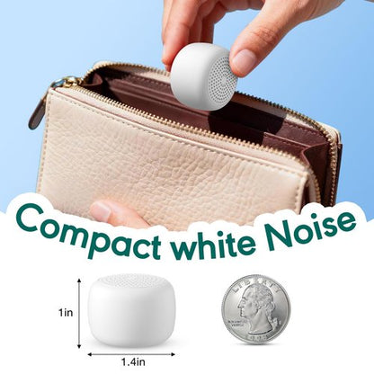 SMILEBOP Portable Sound Machine for Baby Adults,Travel Sound Machine,Mini White Noise Machine,16 Non-looping Sounds &Timer, Memory Function,Sleep Sound Machines Perfect for Privacy Hotel Gift (Tiny)