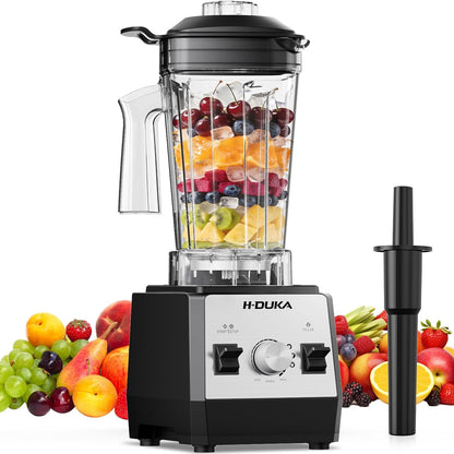 Skiennix Countertop Blender - 25000 RPM Powerful Smoothie Maker with 64oz Pitcher | Self-Cleaning, Ice Crushing, Silver Black