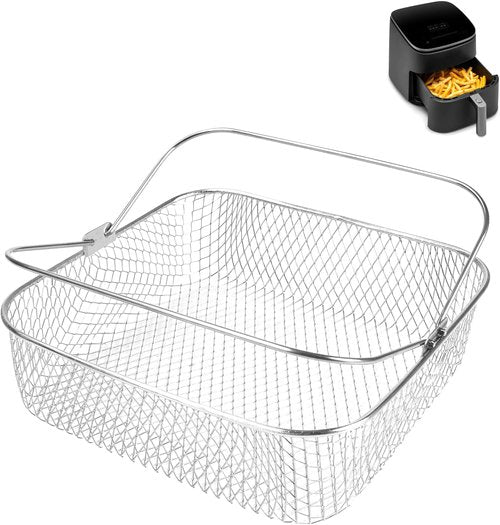 COSORI Square Air Fryer Basket - 304 Stainless Steel Mesh Replacement for 5.8QT & 6QT Models