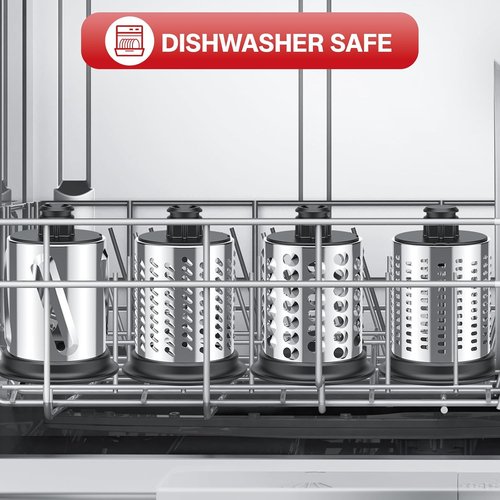 KitchenAid Stainless Steel Slicer Shredder Attachment - Versatile Cheese Grater & Salad Maker with 4 Blades