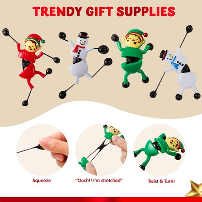 JOYIN 24 PCS Christmas Sticky Climbing Man Toys - Fun Stretchy Hand Climbers for Kids | Xmas Party Favors