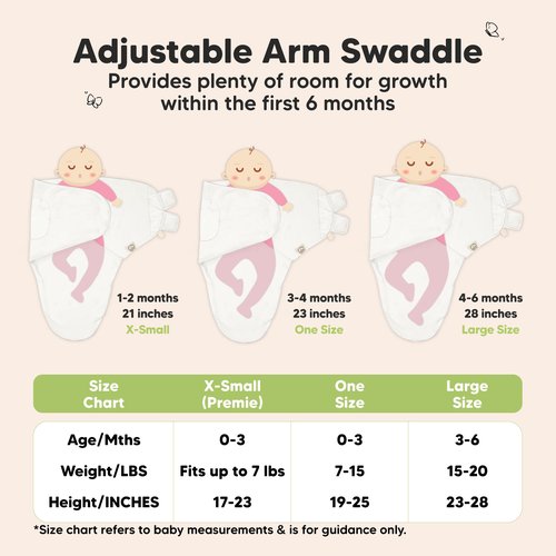 3-Pack Organic Baby Swaddle Sleep Sacks - Swaddles for Newborns, Infant 0-3 Months, Baby Girls, Boys, Soft & Snug Newborn Sleep Sack, Nursery Swaddling Blankets (Lil Fawn, OS)