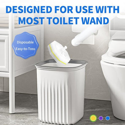 100 Count Toilet Wand Refills for Clorox, 4X Cleaning Power Toilet Bowl Cleaner Refill Pads for Clorox Wand System, Disposable Toilet Brush for Bathroom Cleaning，Light Scent