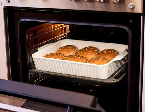 Dizada Casserole Dish Set of 2 - Deep 4.2 Qt Porcelain Bakeware with Lids | Oven & Microwave Safe