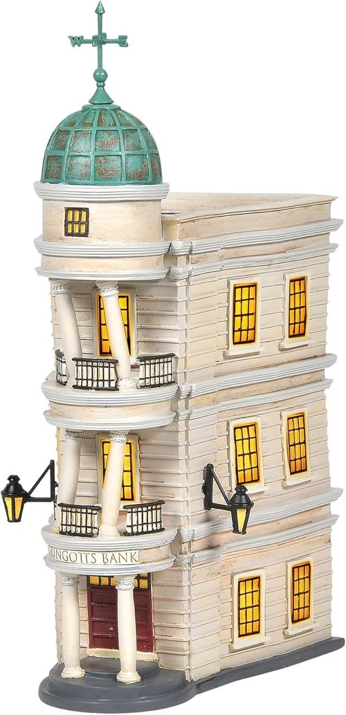 Department 56 Harry Potter Village Gringotts Bank - Lit Building, 10.16 Inch, Multicolor Decor