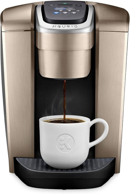 Keurig K-Elite Coffee Maker - Programmable Single Serve with Strength Control & Iced Coffee Feature - Brushed Gold