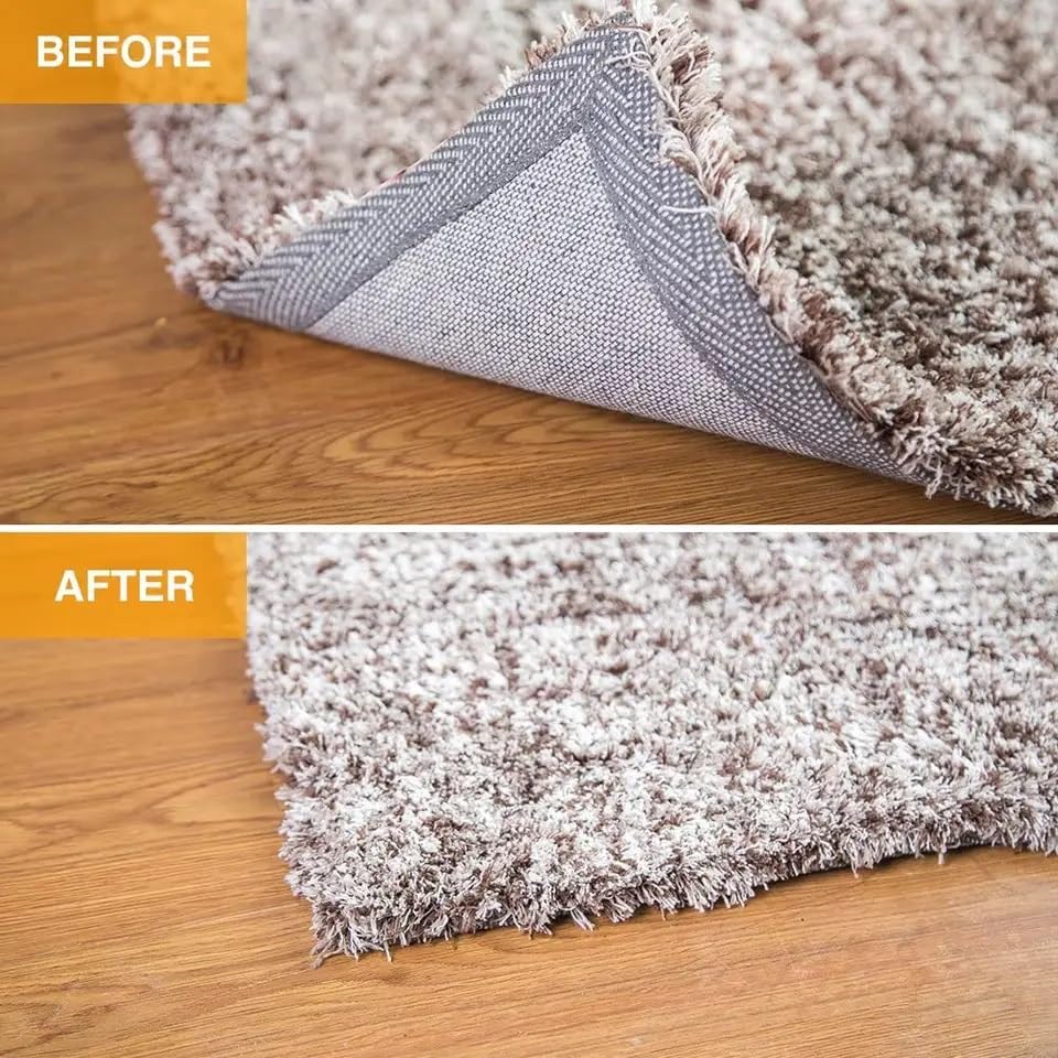 RugGrip Vacuum TECH - Washable Non Slip Rug Pads for Hardwood Floors: Keep Your Rug in Place & Make Corner Flat