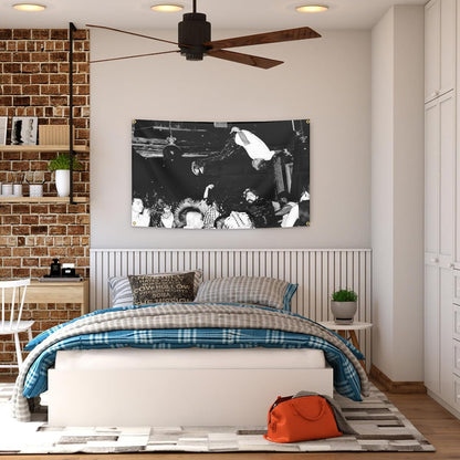 Playboi Carti - Die Lit Album Cover Flag Banner | Durable 3x5 Feet Wall Tapestry for Indoor & Outdoor Decor