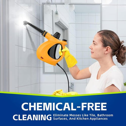 Handheld Pressurized Multi-Surface Steam Cleaner, Ease of Cleaning 100% Chemical-Free Steam Cleaner for Home with 11pcs Accessories, Portable Steamer for Deep Cleaning Tile, Grout, Window, Couch,Car