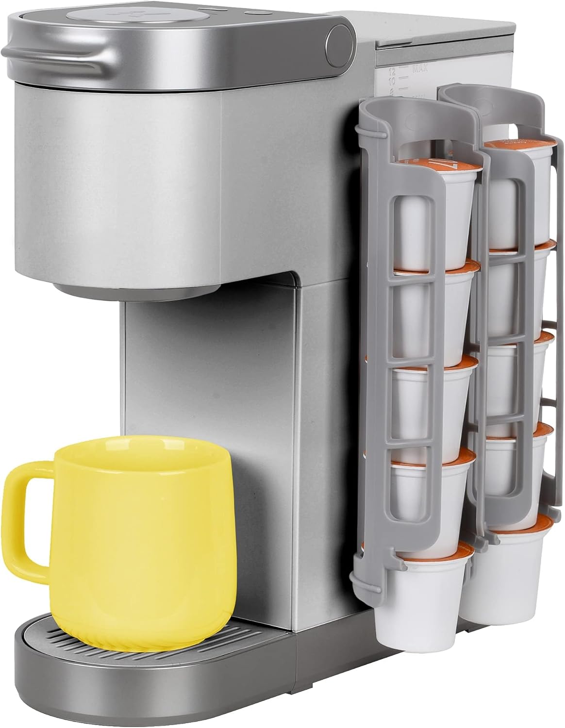 STORAGENIE Coffee Pod Holder - Side Mount K-Cup Dispenser for Keurig | Ideal for Small Counters