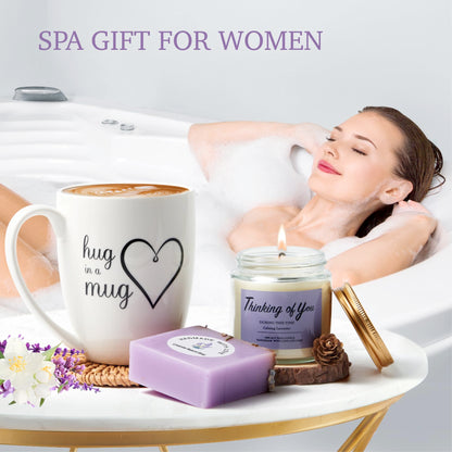 Thinking of You Gift Baskets for Women, Get Well Soon Gifts for Women, Encouragement Gift Surgery Recovery Gifts, Comfort Gift Care Pacakge for Women, Relaxing Gifts, Self Care Package