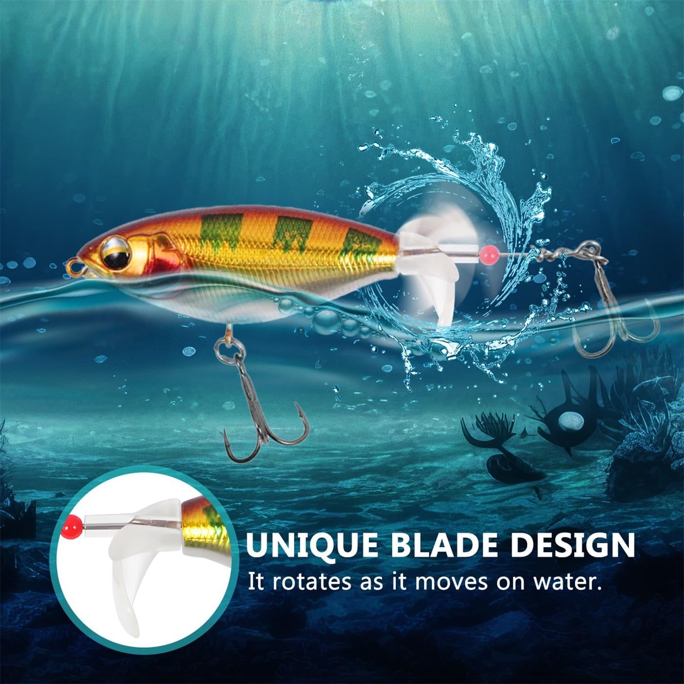 MOVINPE Fishing Advent Calendar - 24 Days of Topwater Lures & Spoons for Men and Teens | Perfect Christmas Gift
