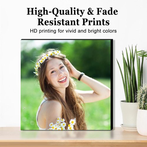 JOXOFO Custom Photo Tiles - Personalized Peel and Stick Picture Frames | 9-Piece Collage Wall Decor Gift