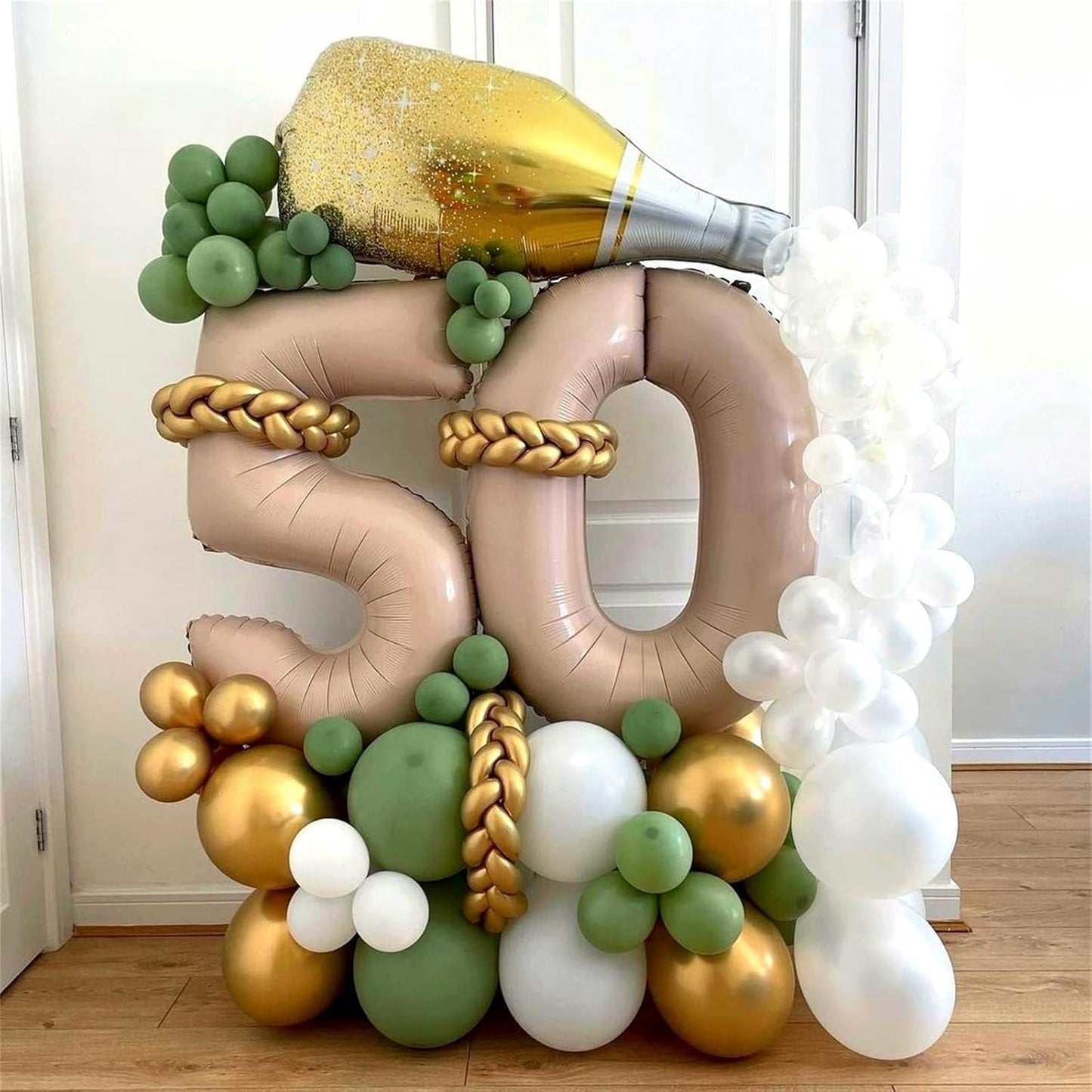 Regine Switzerland 40-Inch Number 7 Balloon - Giant Self-Inflating Apricot Foil for 7th Birthday & Baby Shower Decor