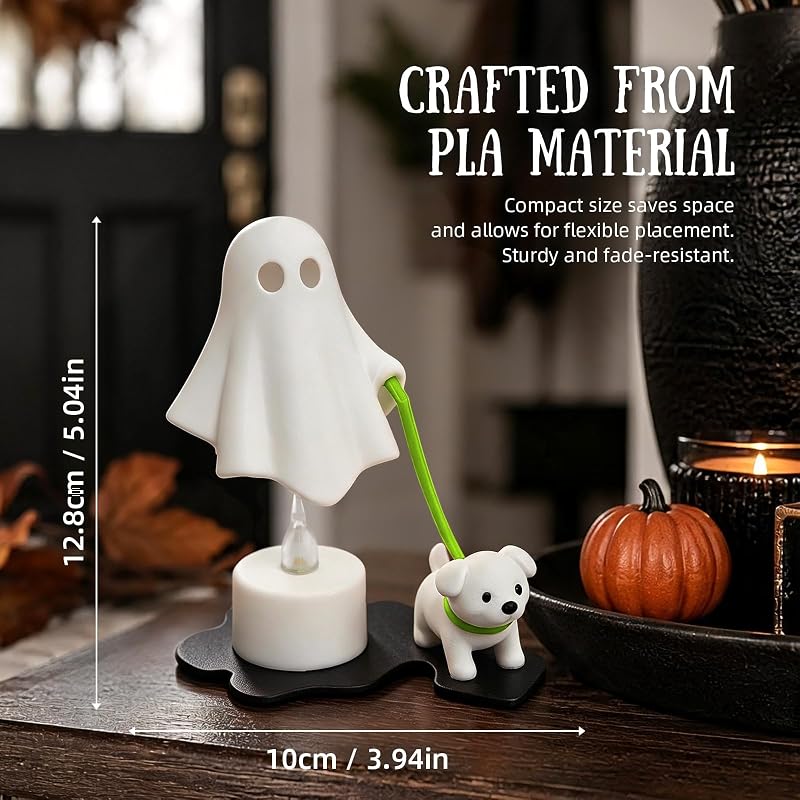 Halloween Ghost Walking Dog LED Light - Cute Funny Night Light (Style 3)