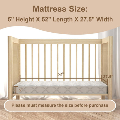 Regine Switzerland Medium Firm Mattress - High Density Foam, Edge Reinforced, Odorless, Standard Size, Pure White