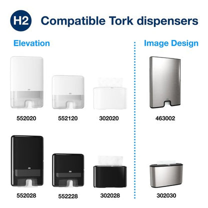 Tork Multifold Hand Towel White H2, Universal, 100% Recycled Fibers, 16 x 250 Towels, MB540A