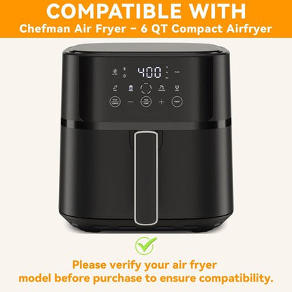 Air Fryer Liners - Parchment Paper for 6 QT Compact Airfryer | 120 Pcs for Easy Cleanup