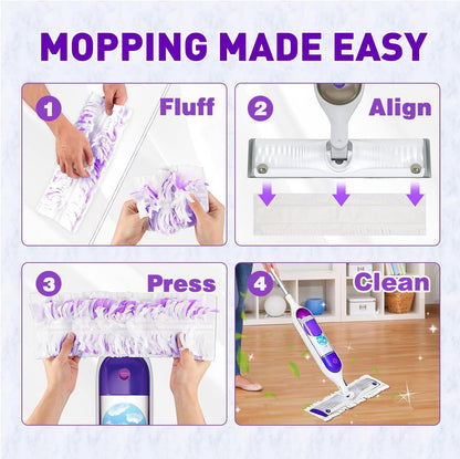 Power Mop Pads - Swiffer PowerMop Compatible Disposable Replacement Pads | 18 Count, Safe for All Floors