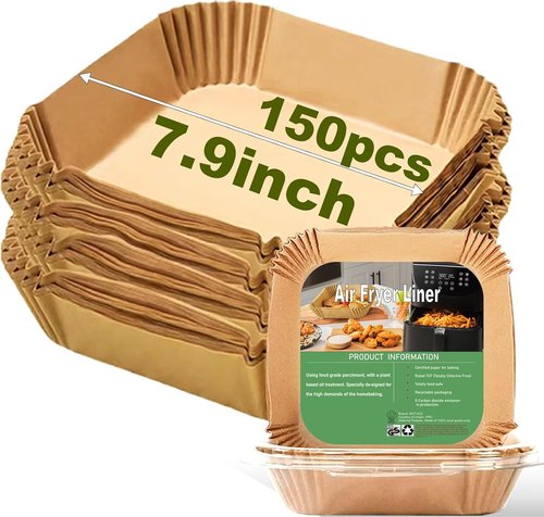 Instant Pot Vortex Plus Air Fryer Liners - 150 Pcs Disposable Paper, 7.9 Inches for 3-6QT Baking