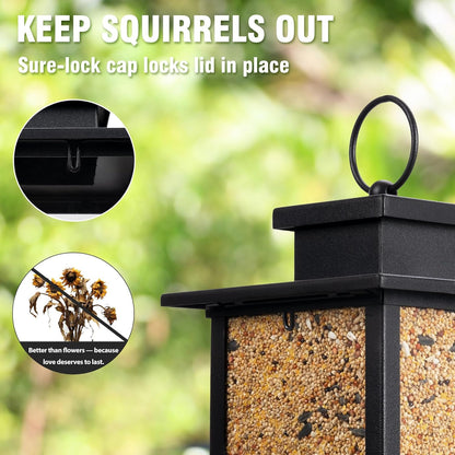 Memorial Cardinal Bird Feeder - Thoughtful Sympathy Gift for Loss of Loved One | Bereavement Remembrance