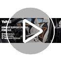 Adjustable Lumbar Support Pillow for Car Black - Back Pain Relief, Lower Back Cushion