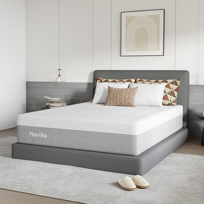 Novilla Mattress - 14 Inch Gel Memory Foam Full Size | Supportive, Pressure Relieving Comfort