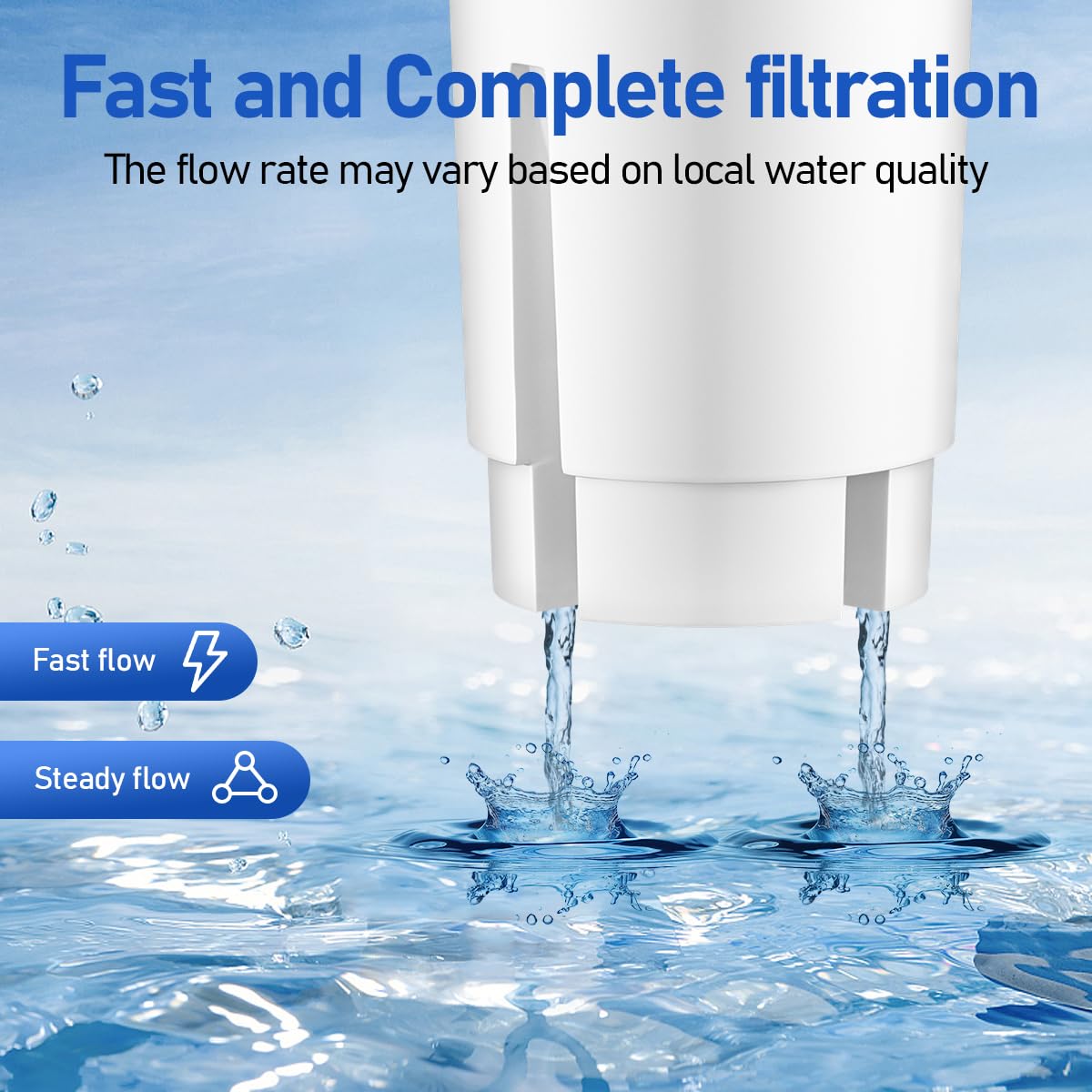 WaterJingYi Replacement for Brita Water Filter, Replacement for Brita Water Pitchers and Dispensers, Classic OB03, Mavea 107007, 35557, NSF Certified Water Filter, 3 Pack