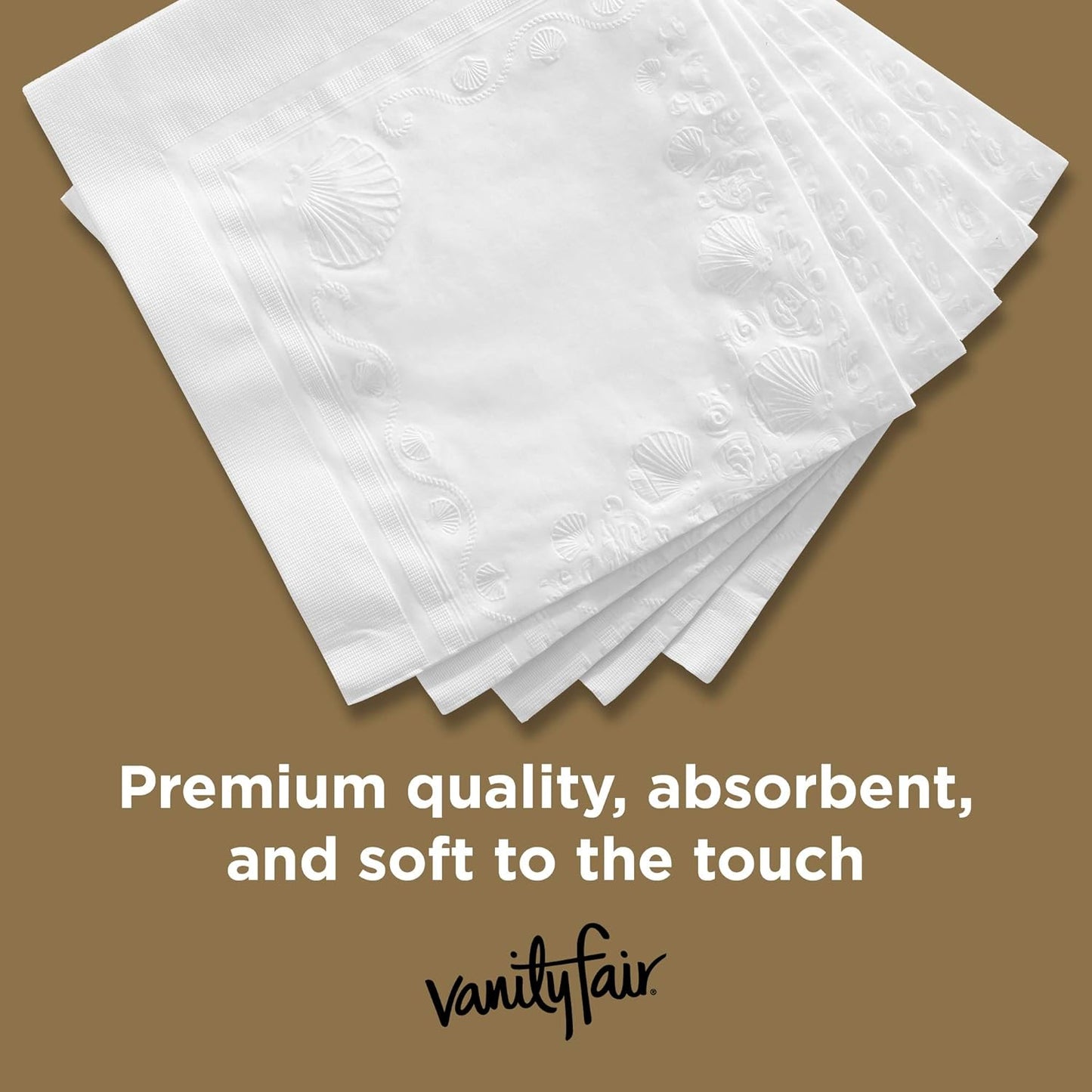 Vanity Fair Disposable Paper Napkins - 40 Count | Perfect for Entertaining and Events