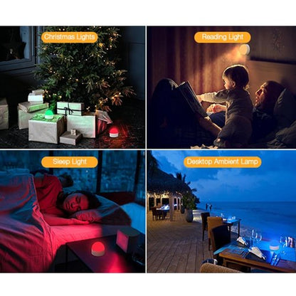 Kintion Portable Night Light - Dimmable 8-Color LED Lamp | Rechargeable 1800mAh Battery, Ideal for Nursery & Kids