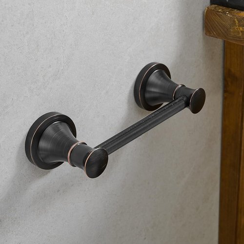 Hoimpro Wall Mounted Toilet Tissue Paper Holder - Rustproof Design in Oil Rubbed Bronze Finish