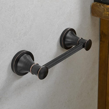 Hoimpro Wall Mounted Toilet Tissue Paper Holder - Rustproof Design in Oil Rubbed Bronze Finish