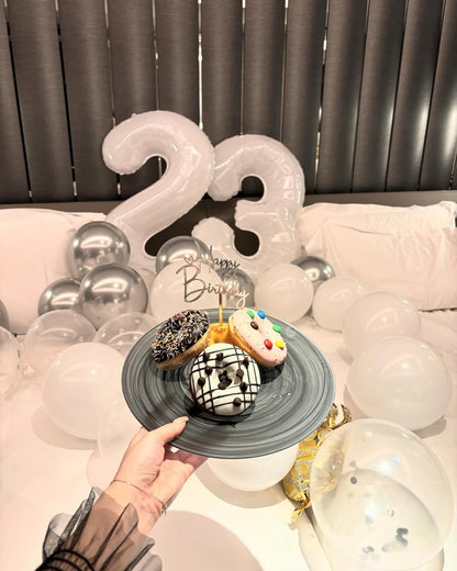 Number 19 Balloon by [Brand Name] - 40 Inch White 19th Birthday Decoration for Boys & Girls