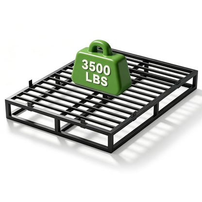 10 Inch Queen Bed Frame - Heavy Duty Metal Platform Base (Variation: 10 Inch+Queen)