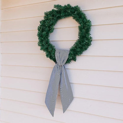 Black Striped Wreath Sash by [Brand Name] - 5.12" Wide x 54.33" for Halloween & Fall Door Decor
