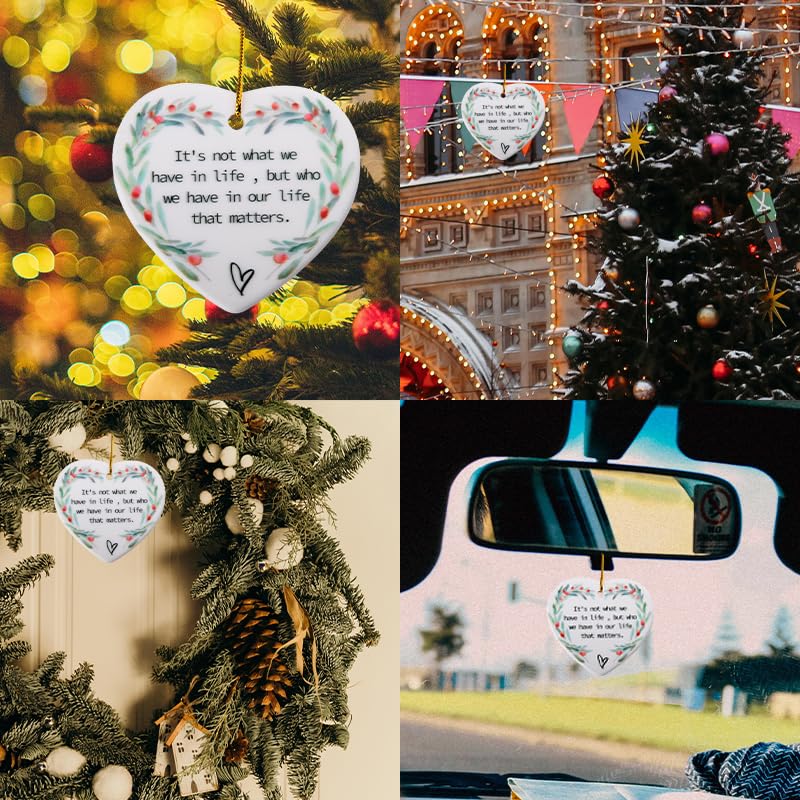 Inspirational Christmas Tree Ornament for Coworkers & Friends - Positive Gift Idea