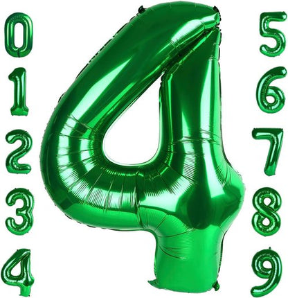 40 Inch Dark Green Number 4 Balloon by [Brand Name] | Perfect for Birthdays, Graduations & Weddings