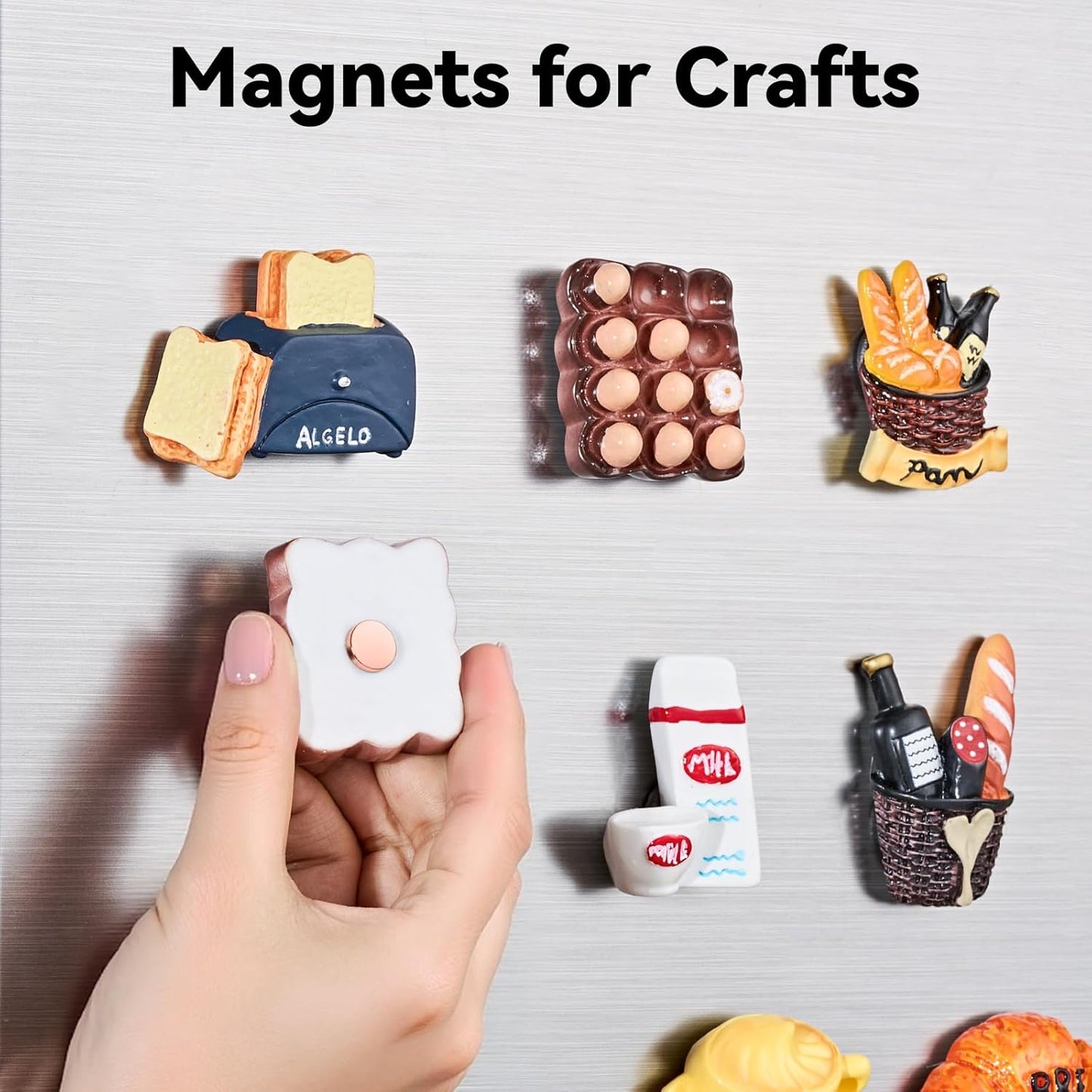 SMARTAKE 45 Pcs Neodymium Refrigerator Magnets - Small Round Multi-Use Office Magnets | Rose Gold