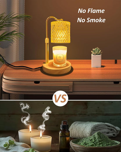 Skiennix Candle Warmer Lamp - Adjustable Height with Timer & Dimmer | Perfect Gift for Women & Home Decor