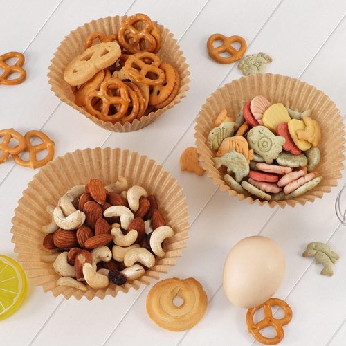 Caperci Jumbo Cupcake Liners - 300-Count Natural Muffin Baking Cups | Upgraded Grease-Proof Paper