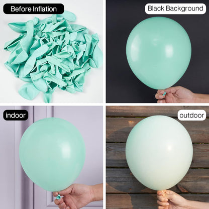 PartyWoo Teal Balloons - 50 Pack 12 Inch Pastel Turquoise Balloons for Graduation & Baby Showers