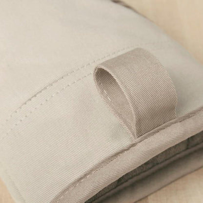 KitchenAid Non-Slip Oven Mitt Set - Two-Tone Milkshake/Beige, 5.75"x13", 2 Pieces for Safe Cooking