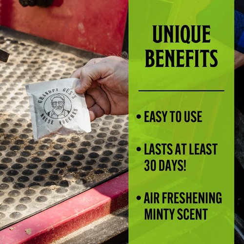 Grandpa Gus’s Extra-Strength Mouse Repellent Pouches - Natural Peppermint & Cinnamon Oil | 1.75 Oz (Pack of 10)