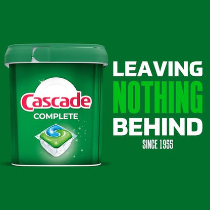 Cascade Complete Dishwasher Detergent Pods - Fresh Scent, Powerful Grease-Fighting Tablets | 100 Count Value Pack
