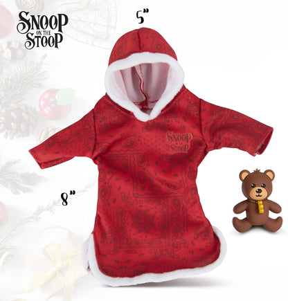 Snoop Dogg Pajama Expansion Pack - Red Robe with Teddy Bear | Perfect for Secret Santa Gifts