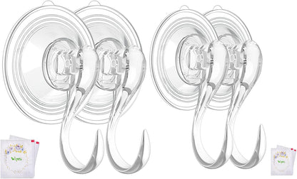 VIS'V Suction Cup Hooks Bundle - Large & Small Sizes for Strong, Versatile Holding Power