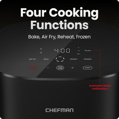 Chefman TurboX 4-in-1 Air Fryer - 5-Quart Capacity for Crispy Chicken, Fries & More | Digital Touch Controls