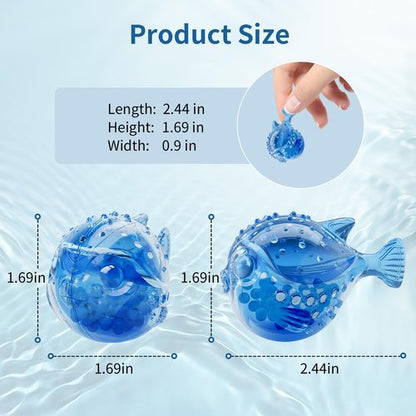 Humidifier Cleaning Fish - Humidifier Tank Cleaner Demineralization Cartridge | Prevents Hard Water Build-Up, Odor & Scale | Universal Fit for Most Humidifiers & Fish Tanks (12-Pack)
