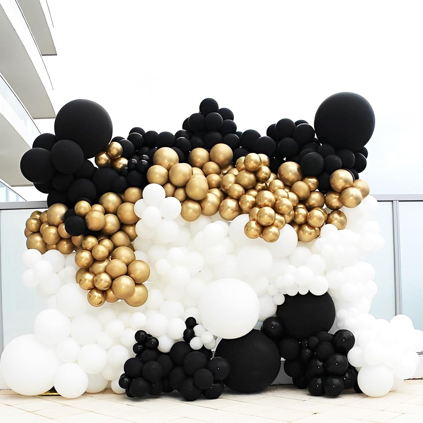 Voircoloria Black Latex Balloons - 12 Inch, 66-Pack for Graduation, Weddings, Birthdays & Celebrations
